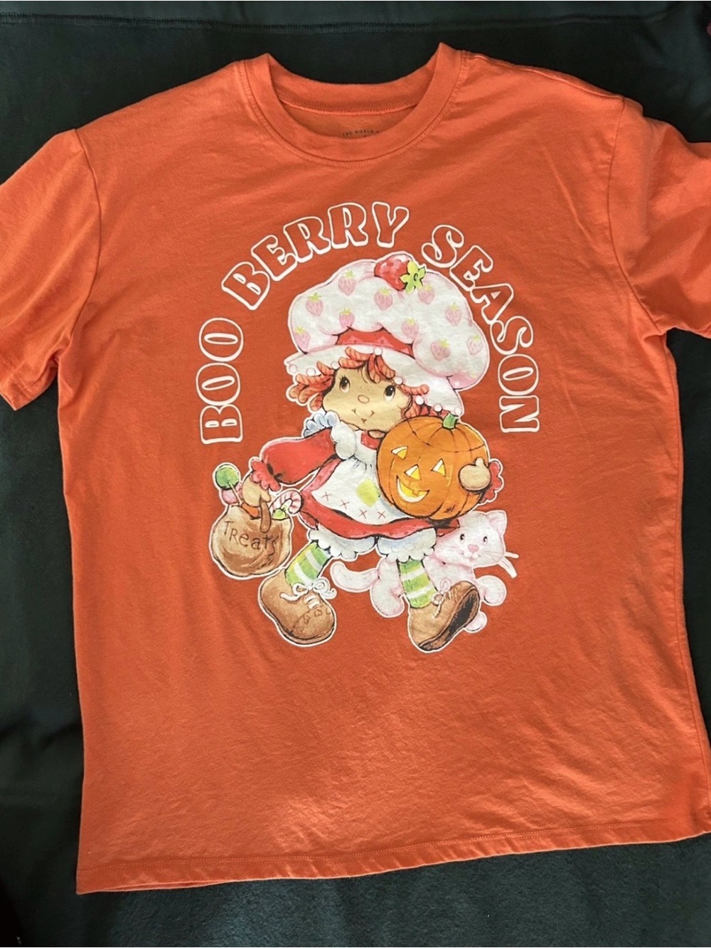 Strawberry Shortcake Boo Berry Season Orange Graphic Tee